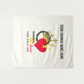 Tenture DÉSOLÉ ET AMOUREUX Église chrétienne de Pâques Mur (Devant (Horizontal))