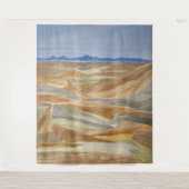 Tenture Desolles Régions Aquarelle Ligne Imprimer (Devant)