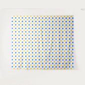 Tenture Dessin à points blancs bleus jaunes (Devant (Horizontal))