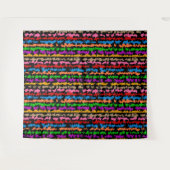 Tenture Dessin abstrait irrégulier coloré noir (Devant (Horizontal))