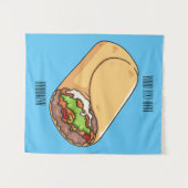 Tenture dessin animé de Burrito (Devant (Horizontal))