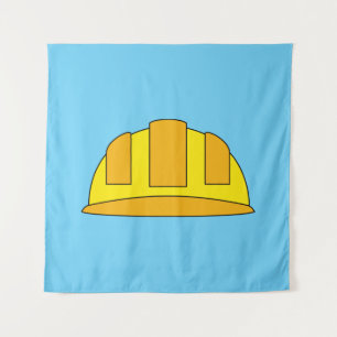 Tenture Dessin animé de casque jaune