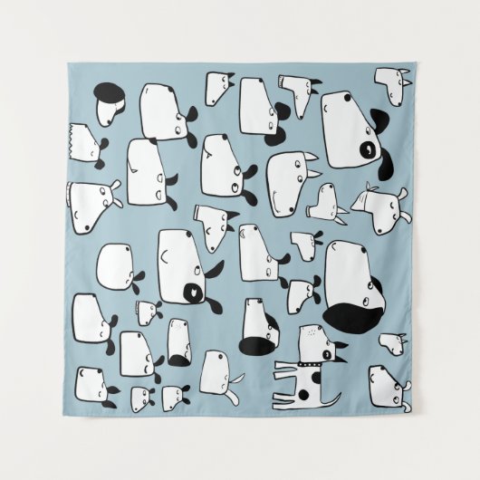 Tenture Dessin de chien (Devant (Horizontal))