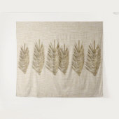 Tenture Dessin de Feuilles de palmiers à texture naturelle (Devant (Horizontal))