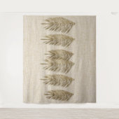 Tenture Dessin de Feuilles de palmiers à texture naturelle (Devant)