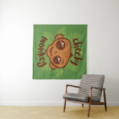 Tenture Dessin de primate de singe mignon (En situation (horizontale))