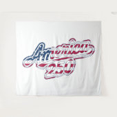Tenture Dessin de script de drapeau America 250 Semiquince (Devant (Horizontal))