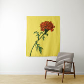 Tenture Dessin d'encre de Fleur Marigold (En situation)