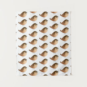 Tenture Dessin d'Oiseau de Bruant