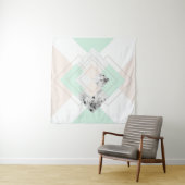 Tenture Dessin géométrique de style moderne (En situation (horizontale))