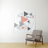 Tenture Dessin géométrique scandinave abstrait (En situation (horizontale))