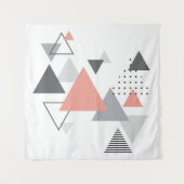 Tenture Dessin géométrique scandinave abstrait (Devant)