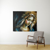Tenture Dessin Pastel Vierge Mère Bienheureuse (En situation (horizontale))