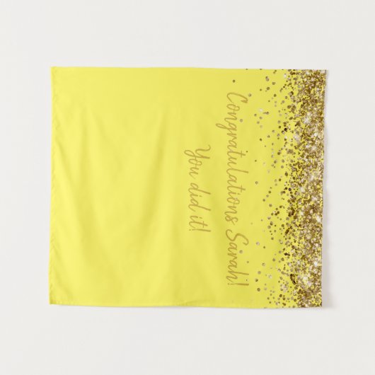 Tenture Dessin personnalisé Graduation Party Photo Booth G (Devant (Horizontal))