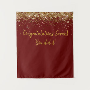 Tenture Dessin personnalisé Graduation Party Photo Booth G