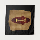 Tenture dessin tribal Abstrait africain (Devant (Horizontal))