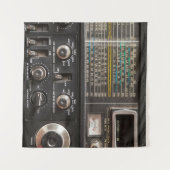 Tenture Détails d'un ancien récepteur radio am (Devant (Horizontal))