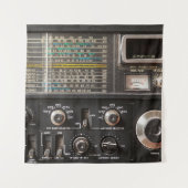 Tenture Détails d'un ancien récepteur radio am (Devant)