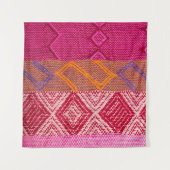 Tenture Détails photo de tissu indien avec motif coloré (Devant (Horizontal))