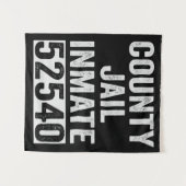 Tenture Détenu 52540 de la prison de comté Halloween drôle (Devant (Horizontal))