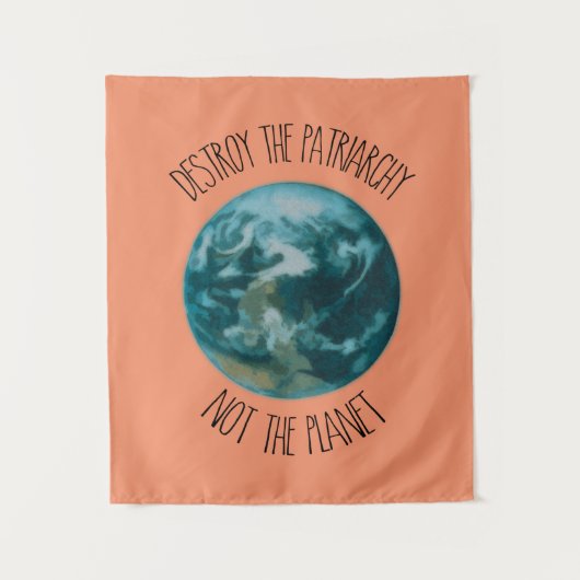 Tenture Détruire le patriarcat féministe (Devant)