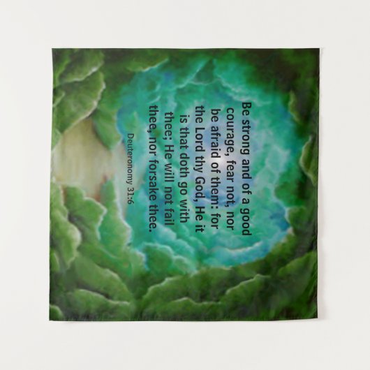 Tenture Deutéronome 31:6 (Devant (Horizontal))