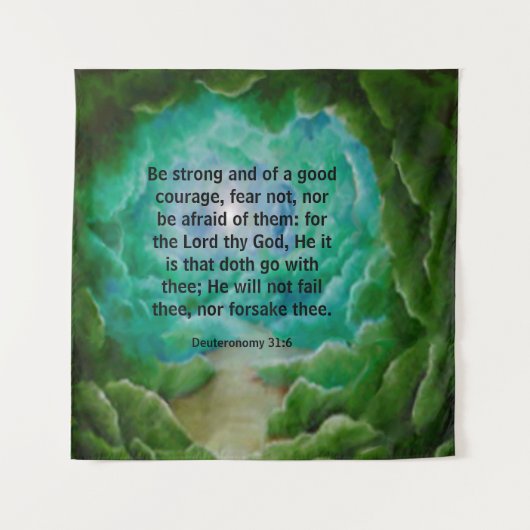 Tenture Deutéronome 31:6 (Devant)