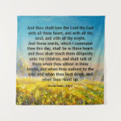 Tenture Deutéronome 6:5-7 (Devant)