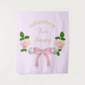 Tenture Deux Fancy Bow Floral Anniversaire (Devant)