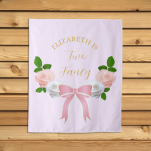 Tenture Deux Fancy Bow Floral Anniversaire