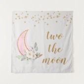 Tenture Deux La Lune Arrière-Plan Deux La Lune Bannière (Devant)