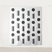 Tenture Deux logos de sponsor d'entreprise Étape et répéti (Devant)