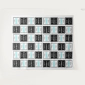 Tenture Deux Logos Événement Carré blanc Simple (Devant (Horizontal))