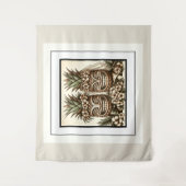 Tenture Deux mariés Gay Tête de Tiki Ananas Rétro Mariage  (Devant)