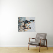 Tenture Deux Paint Horses (En situation (horizontale))