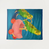 Tenture deux perroquets (Devant (Horizontal))