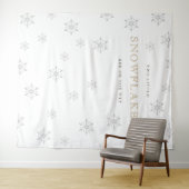 Tenture Deux petits Baby showers de neige (En situation (horizontale))