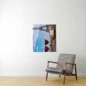 Tenture Deux verres de vin en café à Paris (En situation)