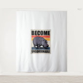 Tenture Devenez ingouvernable bébé drôle Hippo Moo Deng Lo (Devant)