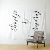 Tenture Devis pour toujours et toujours Mariage (En situation (horizontale))
