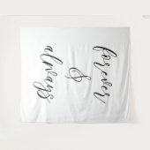 Tenture Devis pour toujours et toujours Mariage (Devant (Horizontal))