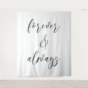 Tenture Devis pour toujours et toujours Mariage