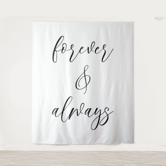 Tenture Devis pour toujours et toujours Mariage (Devant)