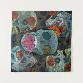 Tenture Dia De Los Muertos (Devant (Horizontal))