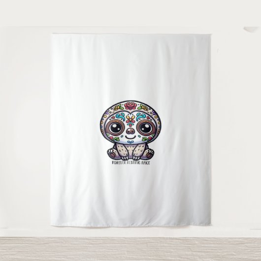 Tenture Dia De Los Muertos Sloth T-Shirt Actif (Devant)