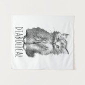 Tenture Diabolical Cute Fluffy Kitten (Devant (Horizontal))