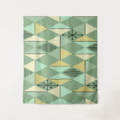 Tenture Diamants d'Art de l'Âge Atomique Mint Vert Jaune (Devant)