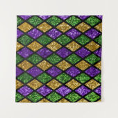 Tenture Diamants de paillettes scintillants, arrière - pla (Devant (Horizontal))