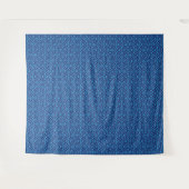 Tenture Diamants entrelacés : motif géométrique bleu foncé (Devant (Horizontal))