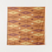 Tenture Diamonds Stars Orange, 1950 atomique (Devant (Horizontal))